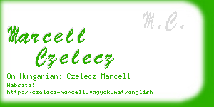 marcell czelecz business card